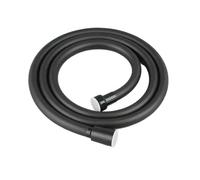 1pc 1.5/2/3M High Pressure Shower Hose Plumbing For Bathroom Accessories PVC Flexible Handheld Anti Winding GI/2 Universal(Black,150cm)