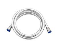 1pc 1.5/2/3M High Pressure Shower Hose Plumbing For Bathroom Accessories PVC Flexible Handheld Anti Winding GI/2 Universal(Silver,150cm)