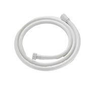 1pc 1.5/2/3M High Pressure Shower Hose Plumbing For Bathroom Accessories PVC Flexible Handheld Anti Winding GI/2 Universal(White,200cm)