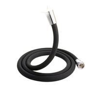 1pc 1.5/2/3M Silicone Flexible Shower Hose Long Bathroom Water Extension Plumbing Pipe Pulling Tube Accessories(White,2.0M)
