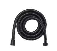 1pc 1.5/2/3M Stainless Steel Shower Hose Black/Silver Long Bathroom Water Extension Plumbing Pipe Showerhead Tube(2M black)