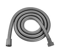 1pc 1.5/2/3M Stainless Steel Shower Hose High Pressure Replacement Spray Encryption Pipe Universal Titanium Gold Set(Grey,200cm)