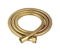 1pc 1.5/2/3M White Stainless Steel Flexible Shower Hose Long Bathroom Water Extension Plumbing Pipe Pulling Tube(Gold,3.0M)