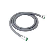 1PC 1.5/2M Silicone Flexible Shower Hose Black Grey White Dark Rubber High Pressure Pipe for Tap Faucet Toilet Bathroom Accessories(Grey,2M)