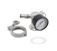1pc 1.5" Tri Clamp Gas Manifold for Conical Fermenters - SS304 with Pressure Gauge & Relief Valve for Homebrewing(17 PSI PRV)