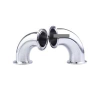 1PC 1.5" Tri Clamp x 38mm Pipe OD 304 Stainless Steel 90 Degree Elbow Fitting