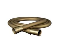 1pc 1.5m/1.75m Silicone Handheld Shower Head Hose Certified Super Flexible Anti-Twist Plumbing Pipe(GOLD-1.5M)