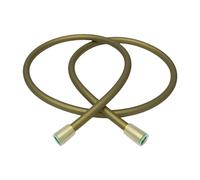 1pc 1.5M/1.75M Super Flexible Silicon Shower Hose Anti-twist Gun-metal Bath Tube Long Plumbing Pipe(Gold,150cm)