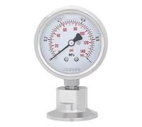 1pc 1.6Mpa 16Bar Diaphragm Seal All Stainless Steel Pressure Gauge(0-2.5Mpa)