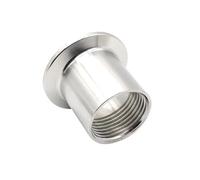 1pc 1/8” 1/4“ 1/2" 3/4” 1” 1-1/4” 2” BSP Sanitary Stainless Steel SS304 Female Threaded Ferrule Pipe Fittings Tri-Clamp Adapters(1-1/2")
