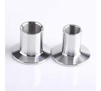 1pc 1/8” 1/4“ 1/2" 3/4” 1” 1-1/4” Adapters for Heater Sanitary Stainless Steel SS304 Female Threaded Ferrule Pipe Fittings Tri-Clamp(DN10 x Ferrule 50.5)