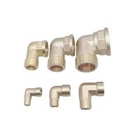 1pc 1/8" 1/4" 3/8" 1/2" 3/4" 1" Female X Male Thread 90 Deg Brass Elbow Pipe Fitting Connector Coupler for Water Fuel Copper (1/4")