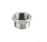 1PC 1/8" 1/4" 3/8" 1/2" 3/4" 1" SS304 Stainless Steel Pipe Reducer Fittings Hex Reducing Bushing Male to Female Thread Pipe Fitting(DN20XDN32)