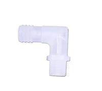 1PC 1/8 1/4 3/8 1/2 3/4 Male Thread Outer Tooth Pagodas Elbow Outside of The Hose Plastic Fittings(14.2mm Hose ID,1/2")