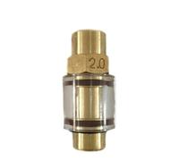 1pc 1/8" All Copper Transparent Visual Oil Check Valve Oil Sight Glass Screw Air Compressor Accessories(DN0.8)