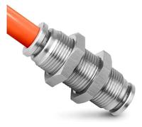 1pc 1/8" PM Pneumatic 304 Stainless Push in Quick Connector Release Air Fitting