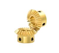 1pc 1 Modules 15/20/25/30T Brass Bevel Gear for Motor, Speed Ratio 1:1, Bore 10mm(1 Modulus 30 Teeth,Bore 8mm)