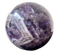 1pc 10-11cm Dream Amethyst Ball Polished Sphere Room Decor Crystal Crafts Stone