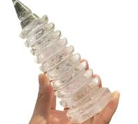 1pc 10-11cm White Crystal Wenchang Tower Gemstone