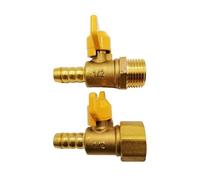 1Pc 10/12mm Brass Ball Valve 1/2" Male Female Pipe Fittings Hose Barb Connector for Oil Water Gas Ball Valve(A Type Male 10mm)