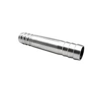 1pc 10/13/16/20/26/32/51mm Hose Barb SS304 Stainless Steel Barb Fitting Straight Coupler Extension Equal Water Hose(Length 100mm,26mm Hose Barb)