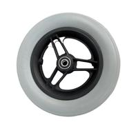 1PC 10-Inch Solid PU Front Wheel For Electric Wheelchairs - Heavy-Duty Aluminum Alloy Rim With Elastic Tire