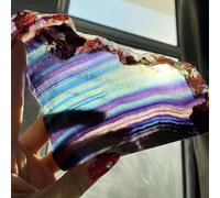 1pc 100-200g Crystal Colored Fluorite Stones Crystals Crystal Crafts Home Decoration