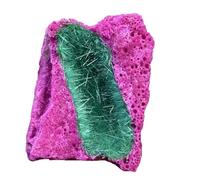 1pc 100-200g Rare Moroccan Red Corundum Green Goethite Quartz Synthetic