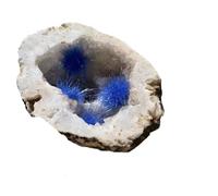 1pc 100-200g White Agate Crystal Cluster Goethite Symbiotic Quartz