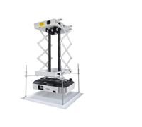 1PC 100CM Projector Mount Motorized Electric Lift Scissor Projector Mount Ceiling Projector Lift with Wireless Remote Control More Powerful and Efficient
