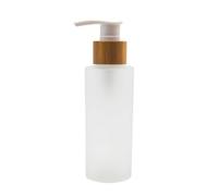 1PC 100ml / 3.3oz Empty Frosted Glass Lotion Pump Bottles with Pump Dispenser Refillable Cosmetic Makeup Travel Lotion Cream Soap Dispenser Toiletries Shampoo Shower Gel Container Storage Jars