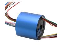 1pc 10A 2/4/6/12 channel standard hollow shaft slip ring conductive 12.7mm/25.4mm through hole slip ring rotary connector(Hole 12.7mm 12CH 10A)