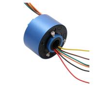 1pc 10A 2/4/6/12 channel standard hollow shaft slip ring conductive 12.7mm/25.4mm through hole slip ring rotary connector(Hole 12.7mm 6CH 10A)