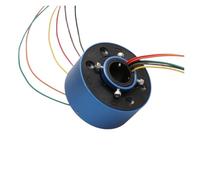 1pc 10A 2/4/6/12 channel standard hollow shaft slip ring conductive 12.7mm/25.4mm through hole slip ring rotary connector(Hole 25.4mm 6CH 10A)