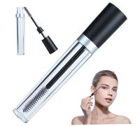 1PC 10ML Empty Eyelash Tube With Eyelash Wand Eyelash Growth Oil Container Reusable Empty Bottle Tube Container For Home And Travel(Black)