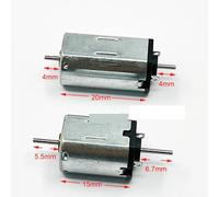 1PC 10mm*12mm N30 N20 Dual Shaft electronic starter 6V-12V 15000RPM/20000RPM Dual Axis Large Torque DIY Toy Car Rail Train Model Engine EKFBQBGW(N30 12V 15000RPM)