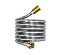 1pc 10mm Inner Tube Enlarged Big Flow 1.5/2/3M Shower Hose Stainless Steel Flexible Head Pipe Plumbing Bathroom Accessories(3.0M)
