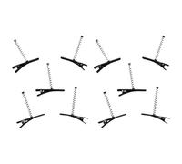 1Pc/10Pcs Plain Hair Clip Bride Blanks Headpieces With Spring Photo Props Black Plain Hair Clip Blanks Grip