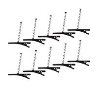 1Pc/10Pcs Plain Hair Clip Bride Blanks Headpieces With Spring Photo Props Black Plain Hair Clip Blanks Grip