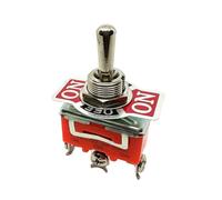 1PC 1122S 12mm Mounting Hole 15A 250VAC ON OFF ON SPDT 3 Terminal Screw Pins Self-locking Power Rocker Latching Toggle Switch