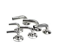 1pc 12.7/14/16/19/25/32/38/45/51/mm O.D SS304 Hose Pipe Fitting 1.5" 2” Tri Clamp 50.5mm/64mm Ferrule 90 Degree Elbow(12.7mm Ferrule 50.5) Plumbing Fittings