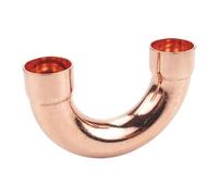 1pc 12.7mmx0.8mmx36mm ID Weld Socket End Feed Solder 180 Degree Bend Pure Copper Pipe Fitting MQXFCZUX