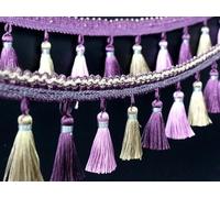 1pc 12 Yards Decorative Fringe Trim - Elegant Polyester Braid Lace for Sewing, Curtains, and Tablecloths - Home Decor(White)