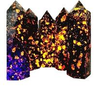 1pc 120-130mm Flame Stone Column Raw Stone Craft Gemstone Stone