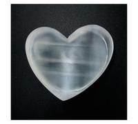 1pc 120-150g Bowl White Gypsum Heart Moon Minerals Stone Seven Decor Crafts Ornaments Gem