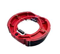 1PC 125mm Rear Drum Brake Shoes Pad Compatible With 125cc 150cc Moped Scooter Fits GS GN125 Models Brake Disks And Pads(red)