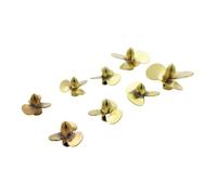 1PC 12mm 14mm 16mm 23mm Copper Propeller 3-Blades Mini Prop Left Right Hand For 2mm Shaft RC Boat Scale Marine Submarine(D16mm Right Hand)