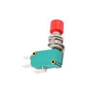 1pc 12mm DS-438 Momentary Push Button Switch Switch 16A/250V Red Green 6.3mm Feet 1NO1NC(Green)