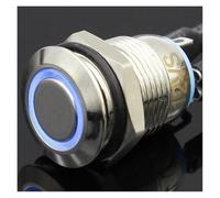 1PC 12MM with LED 3V 5V 12V 24V 220V Metal Button Switch Momentary push button auto reset illuminated IDGTTLDF(Beige,3V)