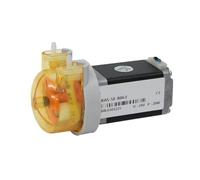 1pc 12V/24V KAS Small Peristaltic Dosing Water Pump with Stepper Motor, 3 Rotors Silicone/BPT Tube(S06,Sf-12v-3 Rotors)
